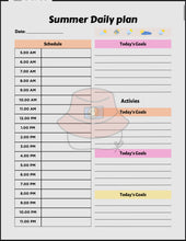 Load image into Gallery viewer, 2025 Summer Planner for Kids | Fun Activities & Organizational Tools