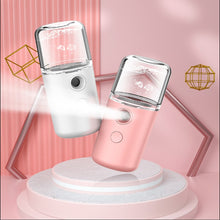 Load image into Gallery viewer, Portable Hydrating Mist Face Sprayer Facial Nebulizer Steamer USB Moisturizing Skin Care Mini 30ml Spray Beauty