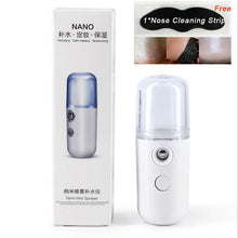 Load image into Gallery viewer, Portable Hydrating Mist Face Sprayer Facial Nebulizer Steamer USB Moisturizing Skin Care Mini 30ml Spray Beauty
